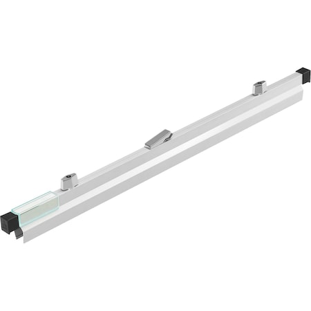 Interion By Global Industrial Hanging Clamps, Silver, Steel, 30 in W, 2 in H, 3/4 in D 316108